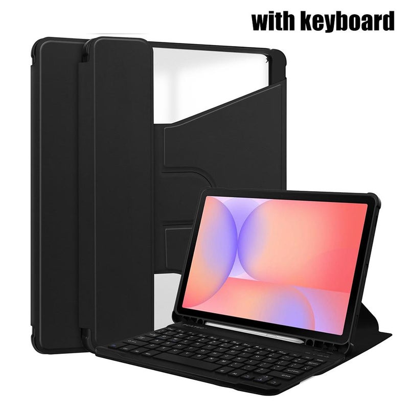 For Samsung Tab S10 Lite SM-X400 with keyboard, tablet cover, acrylic rotating case